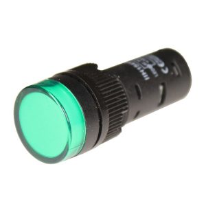 Piloto Monoblock Led 220v 22mm verde