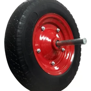 Rueda carretilla inflable roja 350x8 Lioi