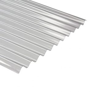 Policarbonato ondulado 0.5 mm x 0.81 x 2.0 mts transparente DVP