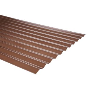 Policarbonato ondulado 0.5 mm x 0.81 x 3.66 mts Bronce DVP