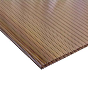 Policarbonato alveolar 4mm x  2.1 x 5.80 mts bronce DVP