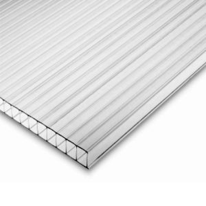 Policarbonato alveolar 4mm x 1.05 x 2.90 mts transparente DVP