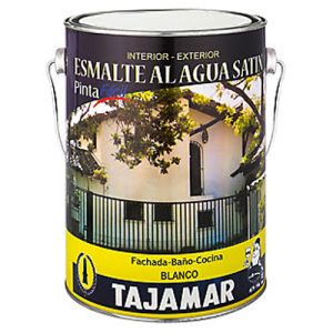 Esmalte al agua blanco satinado gl Tajamar