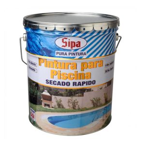 Pintura piscina hormigón o fibra gris humo tineta 4gl Sipa