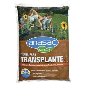 Tierra para transplante saco 25lts ANASAC
