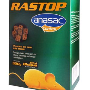 Rastop minibloque raticida 100g Anasac