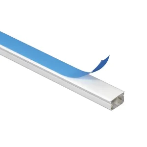 Canaleta eléctrica  20 x 10mm x 2 Mts con adhesivo