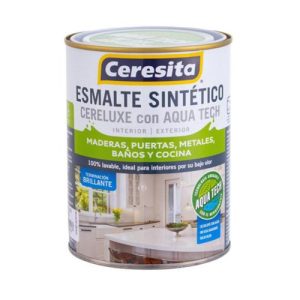 Esmalte sintetico cereluxe gris perla 1/4 gl Ceresita