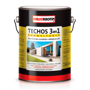Pintura para techos elasto.3 en 1 blanco GL chilcorrofin