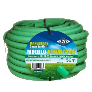 Manguera Jardin reforzada verde 1´´x 50 Mts DVP