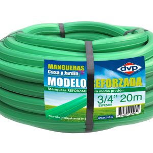 Manguera Jardin reforzada verde  3/4´´ x 20 Mts DVP