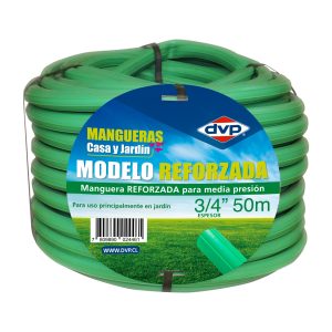 Manguera Jardin reforzada verde 3/4" x 50 Mts DVP