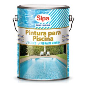 Pintura piscina hormigón o fibra azul 1gl Sipa
