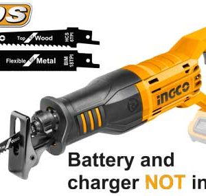 Sierra sable inalambrica 20v s/bat. S/cargador INGCO