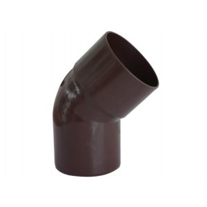 Codo canaleta macho/hembra marron 75mm x 45° Hoffens