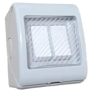 Caja intemperie Hidrobox IP55 C/2 interruptor 9/15A Ekoline