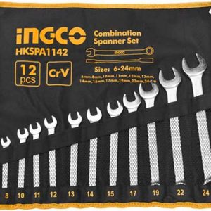 Set llave Punta y corona 6 a 24 mm INGCO 12 Pzs.