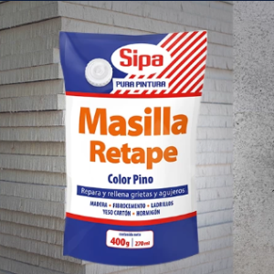 Masilla retape pino 400 gr Sipa