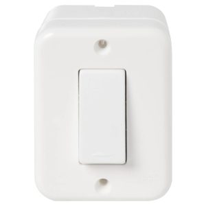 Interruptor simple 9/12 Sobrepuesto blanco Schneider