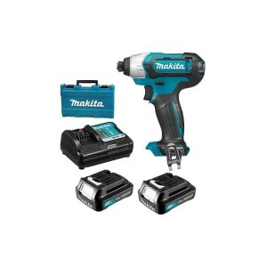 Atornillador de impacto 12V 2 baterías 1.5 AH + cargador (TD110DWYE) Makita