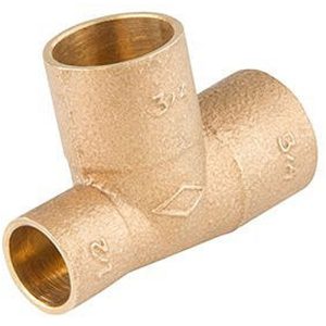 Tee bronce 3/4'' x 3/4'' x 1/2'' SO