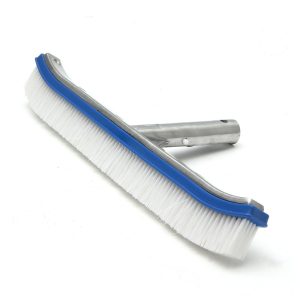 Cepillo piscina aluminio pelo blanco 45cm (110015) Vulcano