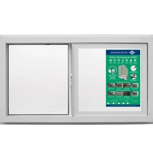 Ventana corredera advance 91 x 50 cm Termopanel DVP