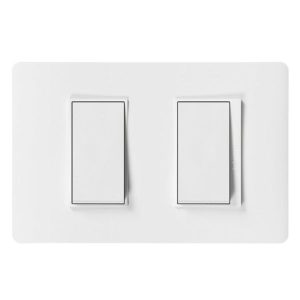 Interruptor doble 10A 9/15  Luzica blanco  Bticino
