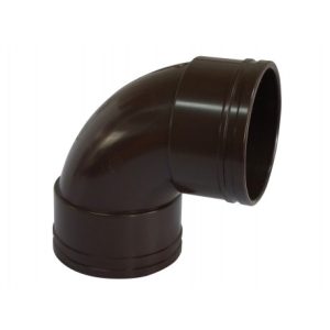 Codo Canaleta Hembra / Hembra marron 75mm x 89.5° Hoffens