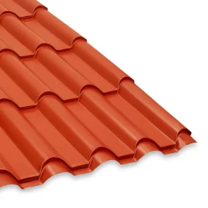 Teja Zinc continua Maule 0.40mm 1.11 x  3.77 mts terracota