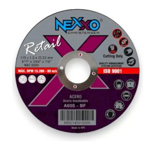Disco corte inox 4 1/2´´ x 1mm NEXXO