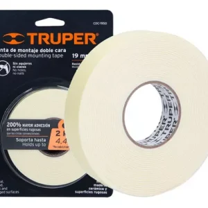 Cinta doble contacto 1mm x 19mm x 5 mts (11725) Truper