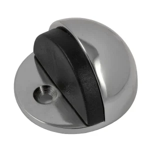 Tope puerta 1/4 esfera plata Odis