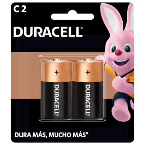 Pila C Duracell pack 2 unidades