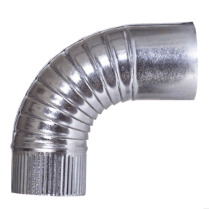 Codo galvanizado corrugado 0.35mm x 5,5´´x 90°