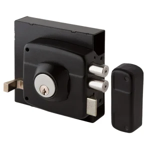 Cerradura sobreponer 323 negra Odis