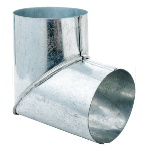 Codo galvanizado liso 0.35mm 4" x 90°