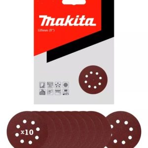Disco lija velcro 125mm #100 x10un madera Makita