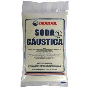 Soda caustica 1kg bolsa Dideval