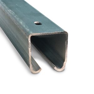 Riel portón U100 35x32x11mm 1.4mm x 6mts acero galvanizado Ducasse
