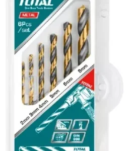 Set de brocas para metal 6pzs HSS Total