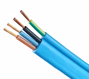 Cable para bomba sumergible plano azul 4 x 2mm x metro