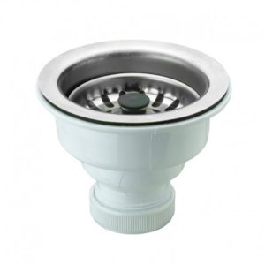 Desagüe lavaplatos Utility 1 1/2" Rejilla 4" Inox Hoffens