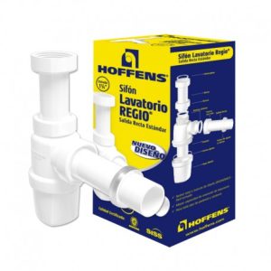 Sifón Regio 1 1/4" salida recta Hoffens