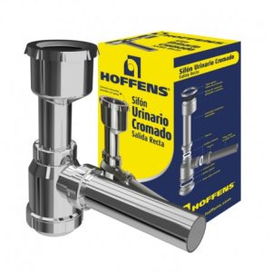 Sifón Urinario Cromado Salida Recta 40 mm Hoffens