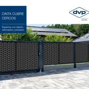 Cinta cubre cerco color negro 100 Metros DVP