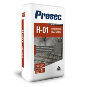 Mortero concreto rápido H-30  (H-01) 25kg Presec