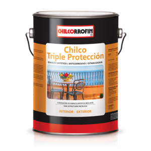 Chilco triple protección 1/4 gl Negro Chilcorrofin