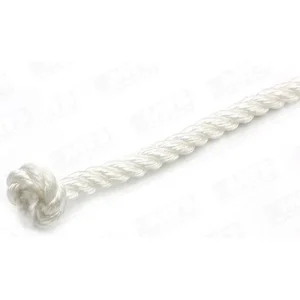Cuerda nylon ( perlon ) trenzado blanco 8mm x metro lineal