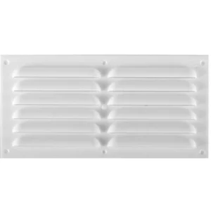 Celosía plana 30 x 15 cms PVC blanca DVP